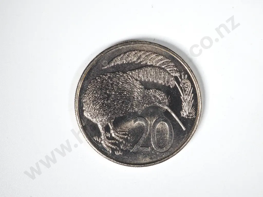 180 X NEW ZEALAND 1980 UNC TWENTY CENTS COINS Image 1++