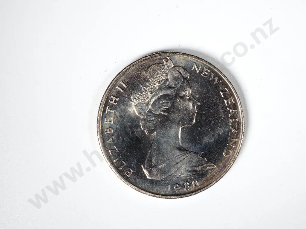 180 X NEW ZEALAND 1980 UNC TWENTY CENTS COINS Image 1++