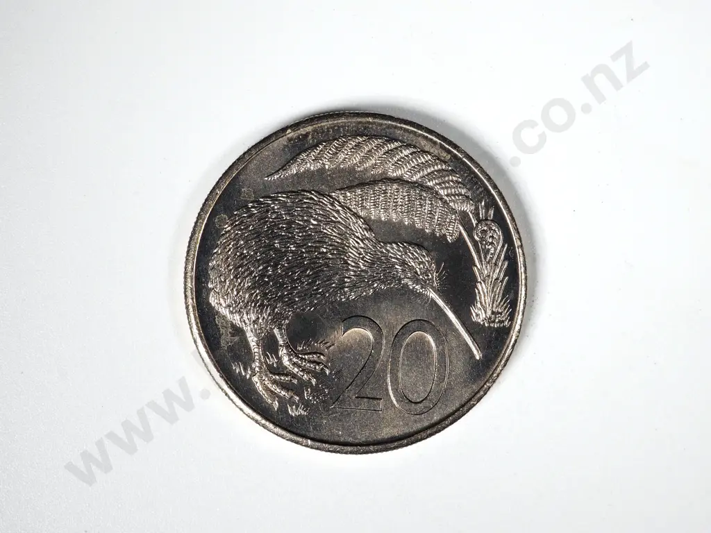 45 X NEW ZEALAND 1981 UNC TWENTY CENTS COINS Image 1++