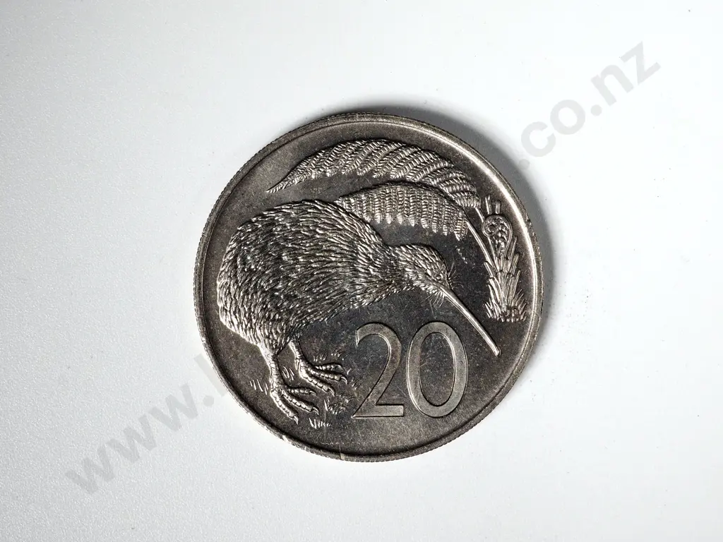 54 X NEW ZEALAND 1968 - 1984 UNC TWENTY CENTS COINS Image 1++