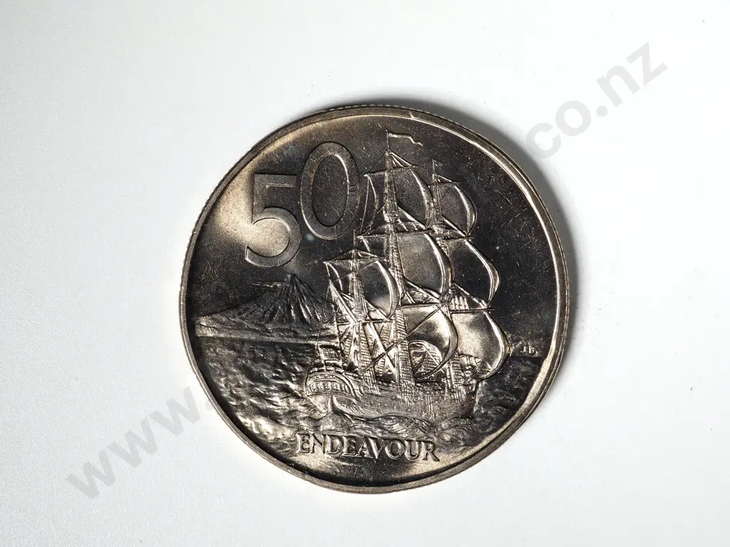 15 X NEW ZEALAND 1974 UNC FIFTY CENTS COINS Image 1++