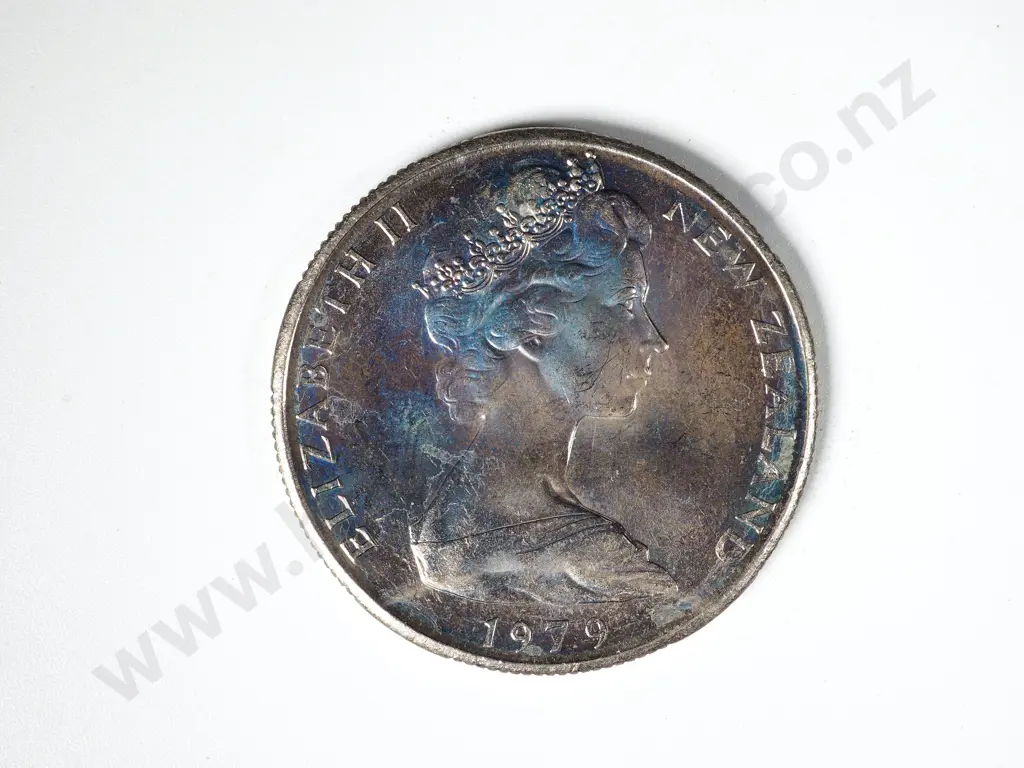 45 X NEW ZEALAND 1979 UNC FIFTY CENTS COINS Image 1++