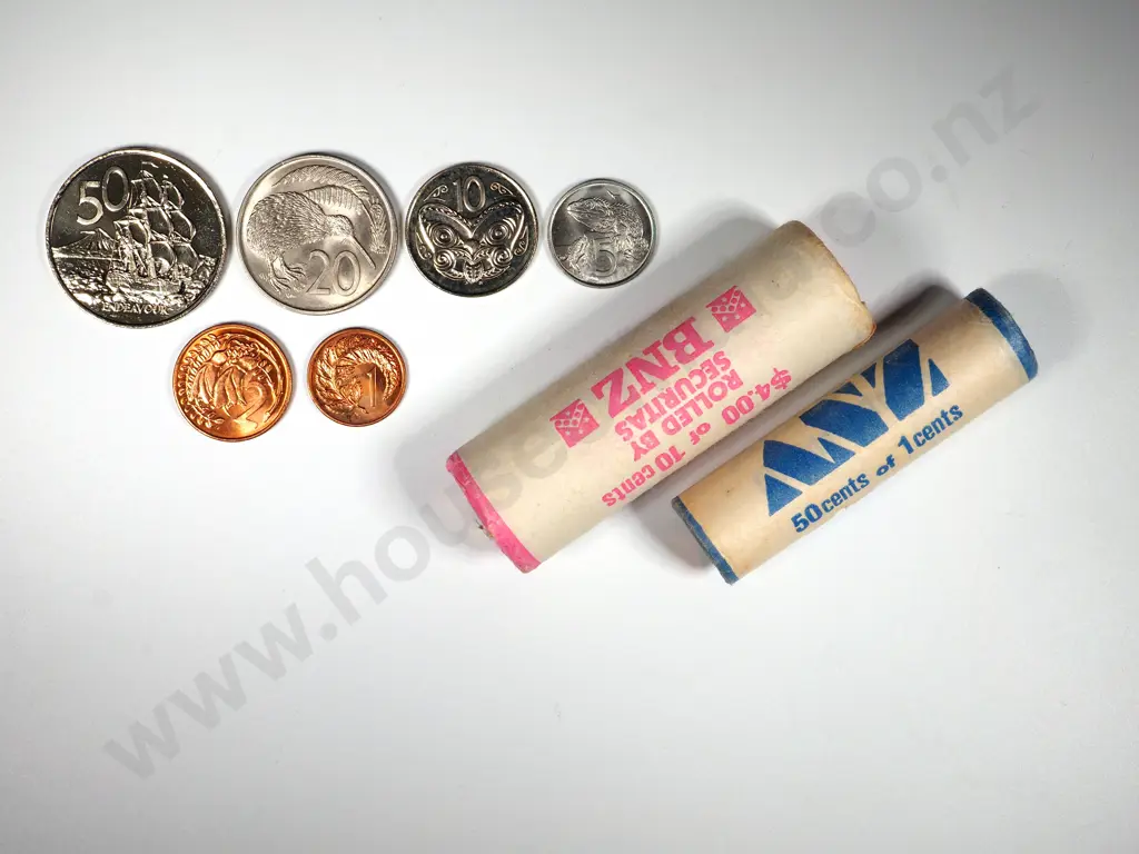 BULK NEW ZEALAND DECIMAL COINS 1 – 50 CENTS 3.35 KG Image 1++