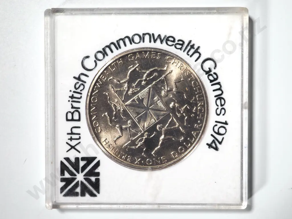 100 x 1974 GAMES UNC ONE DOLLAR COINS Image 1++