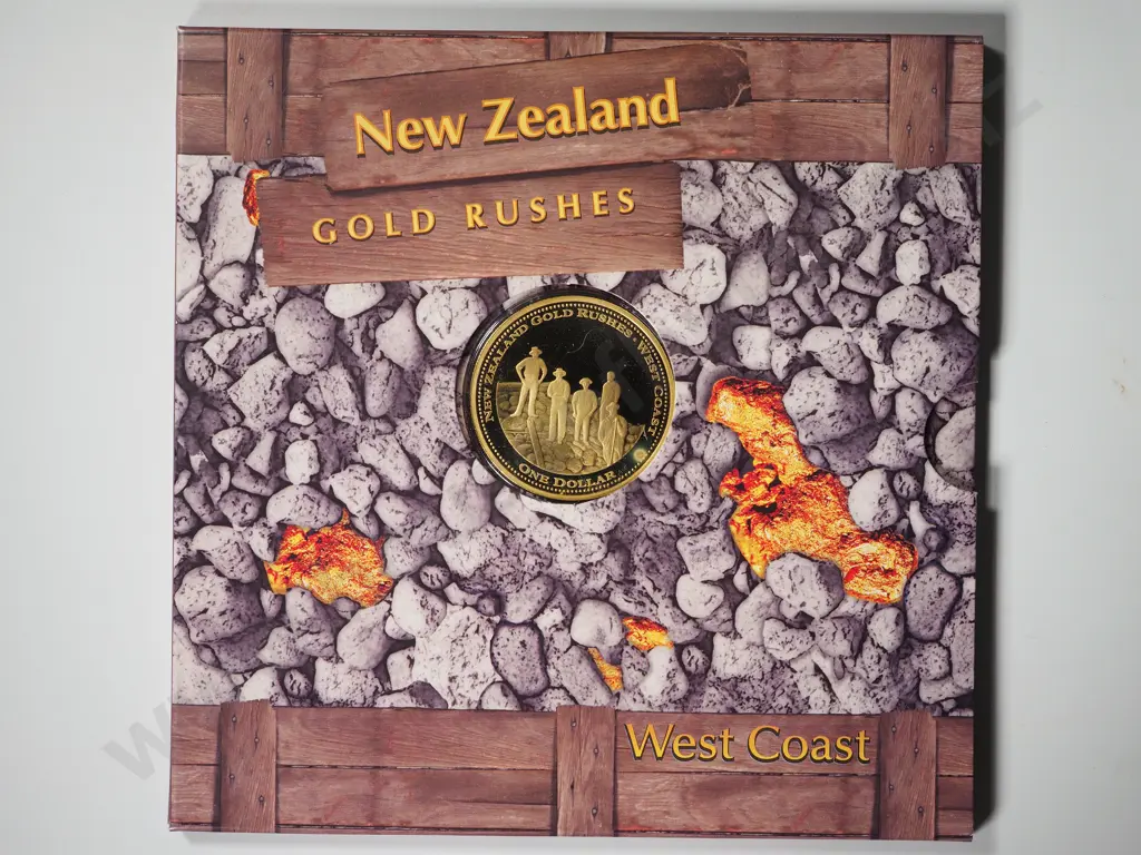 10 X 2006 NZ GOLD RUSHES UNC ONE DOLLAR COINS Image 1++