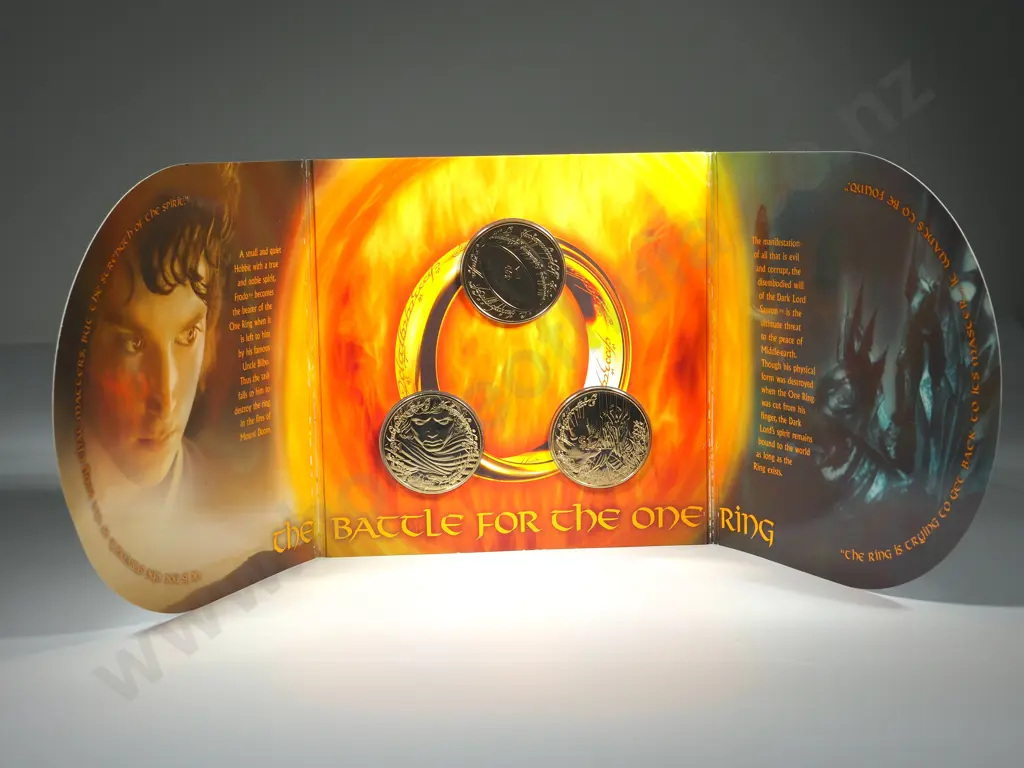 31 X 2003 LORD OF THE RINGS UNC 50 CENTS + ONE DOLLAR COINS Image 1++