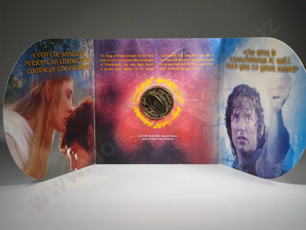 31 X 2003 LORD OF THE RINGS UNC 50 CENTS + ONE DOLLAR COINS Image 1++