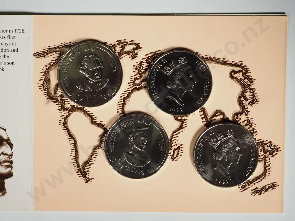 10 x 1992 EXPO 92 UNC FIVE DOLLARS COIN SETS ( 40 COINS ) Image 1++