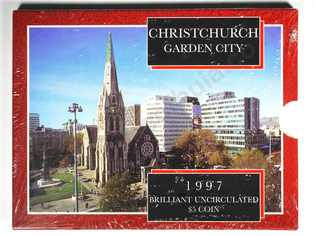 10 x 1997 CHRISTCHURCH UNC FIVE DOLLARS COINS Image 1++