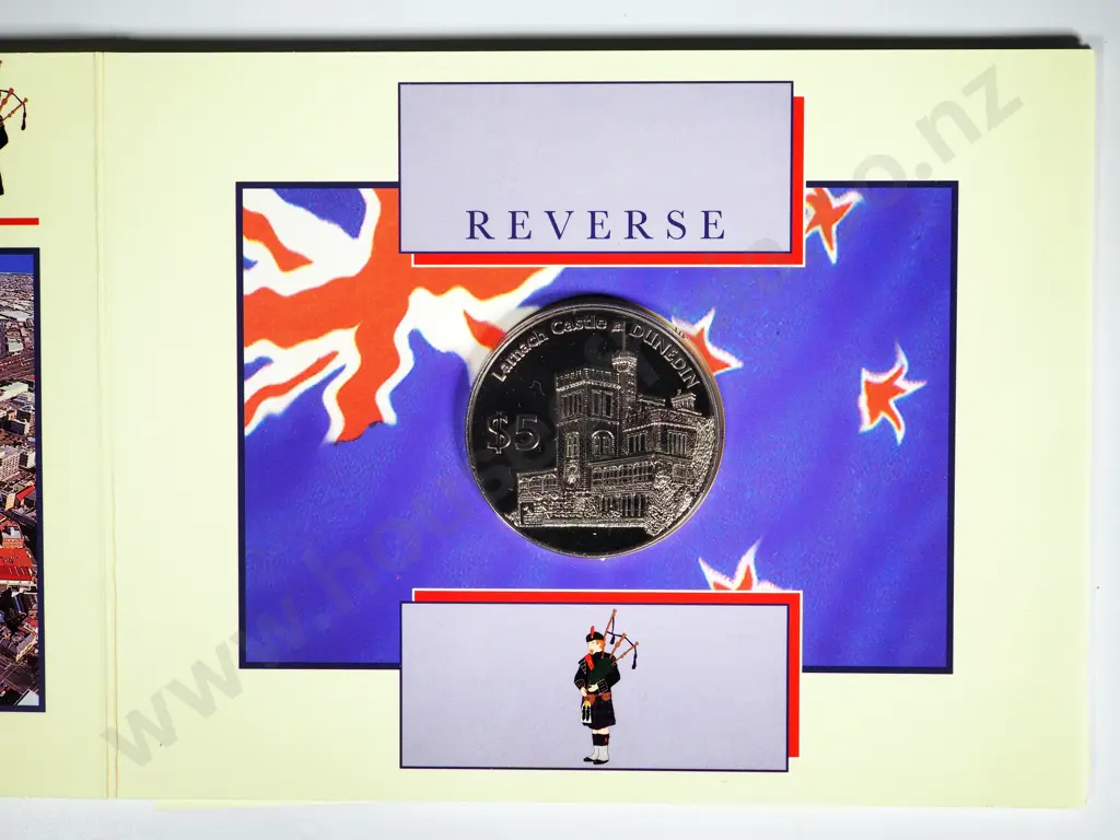 8 x 1998 DUNEDIN UNC FIVE DOLLARS COINS Image 1++