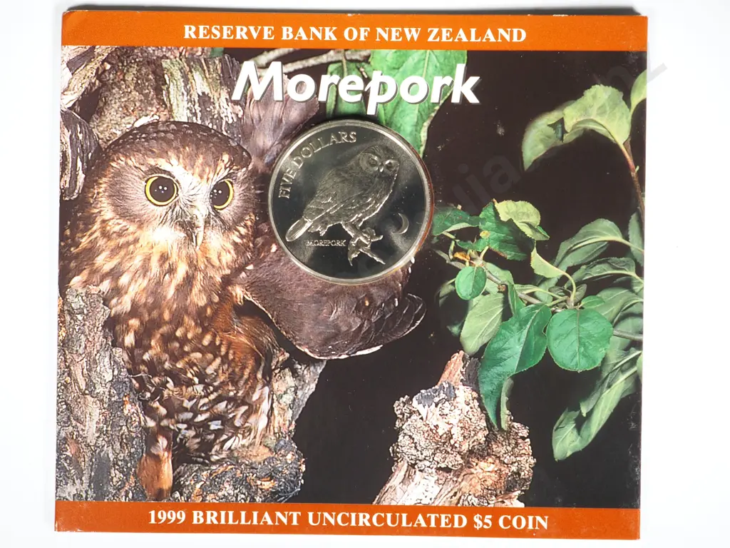 5 X 1999 MOREPORK UNC FIVE DOLLARS COINS Image 1++