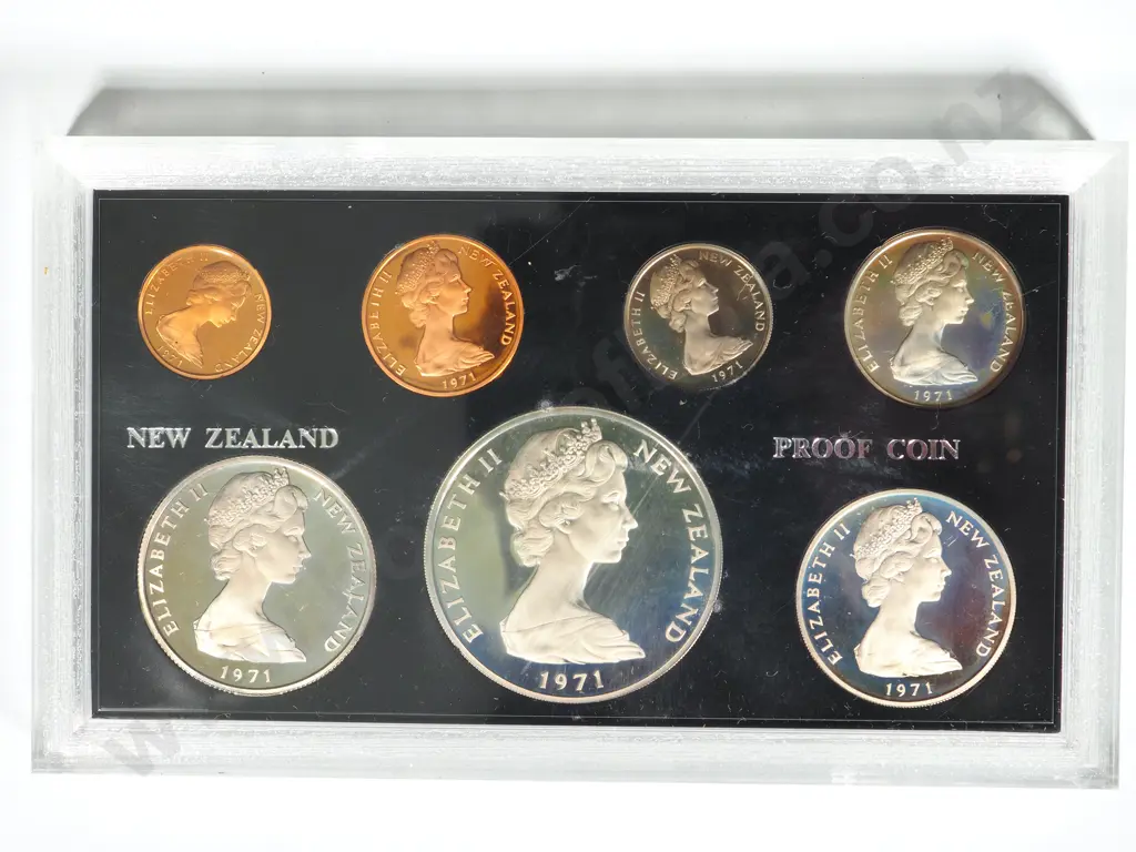 10 X 1971 PROOF SETS AVERAGE CASES Image 1++