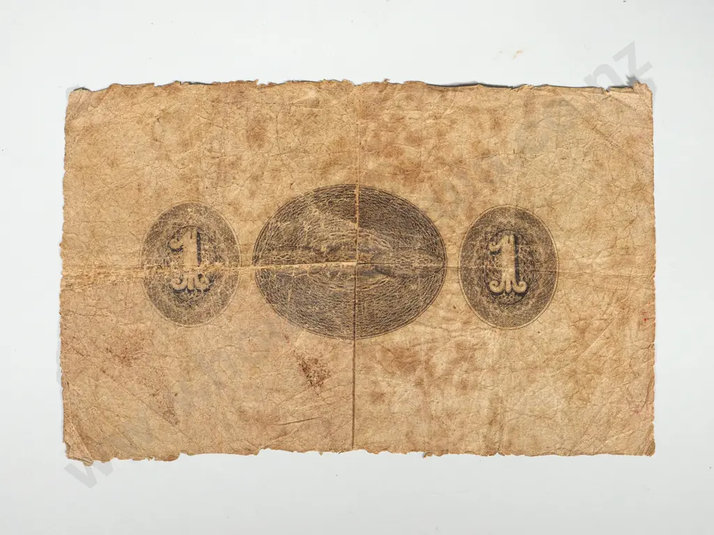 THE COMMERCIAL BANK OF NEW ZEALAND LTD ONE POUND DUNEDIN 1865 Image 1++