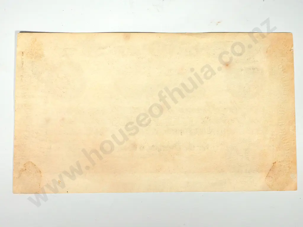 THE UNION BANK OF AUSTRALIA FIVE POUNDS PRINTER’S PROOF CHRISTCHURCH 1890 Image 1++