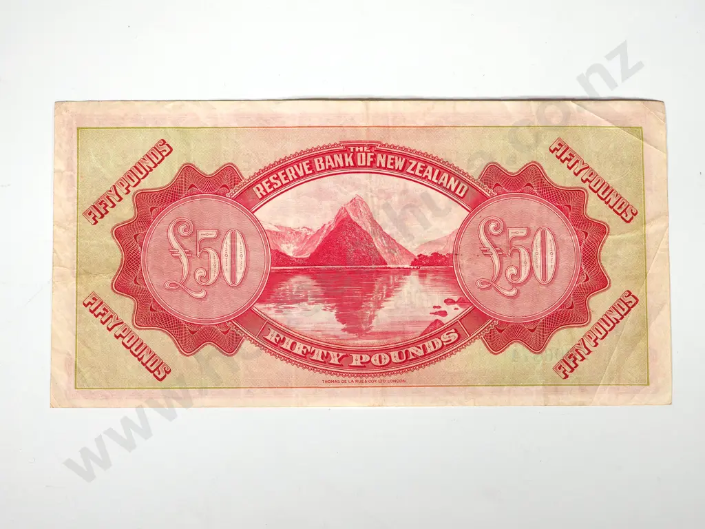 RESERVE BANK OF NEW ZEALAND FIFTY POUNDS 1934 Image 1++