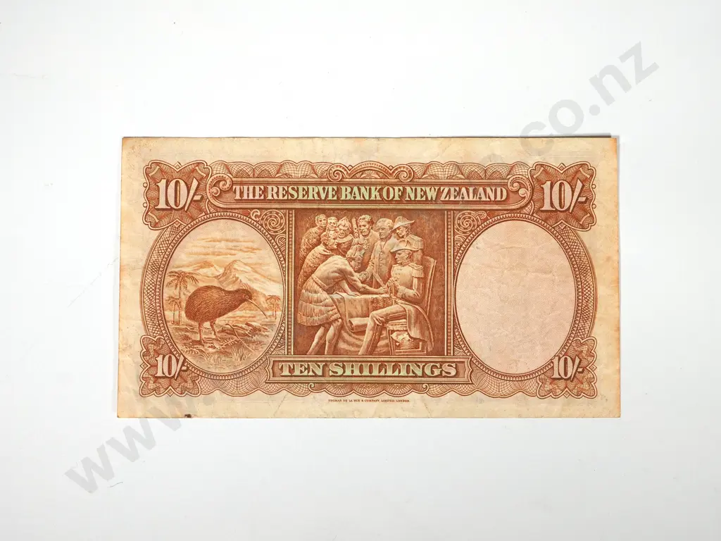 4 X RESERVE BANK OF NEW ZEALAND TEN SHILLINGS HANNA Image 1++