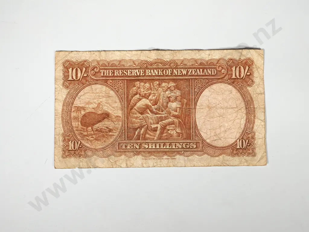 5 X RESERVE BANK OF NEW ZEALAND TEN SHILLINGS WILSON Image 1++