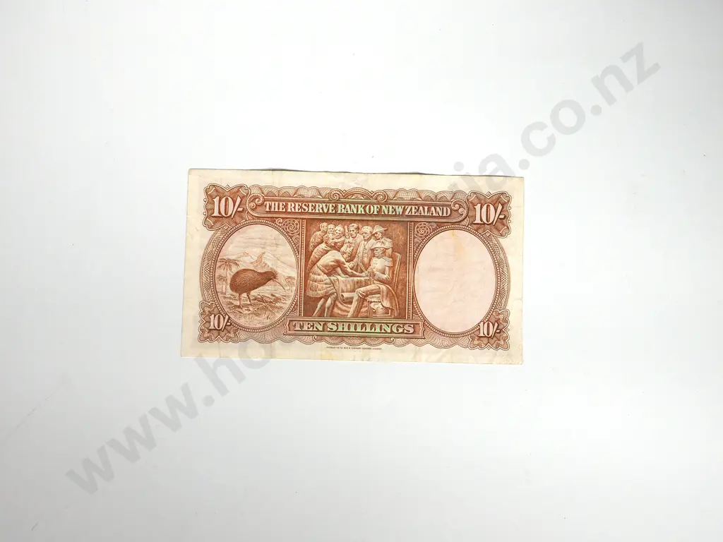 8 X RESERVE BANK OF NEW ZEALAND TEN SHILLINGS FLEMING Image 1++