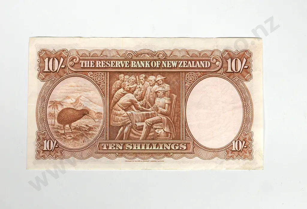 8 X RESERVE BANK OF NEW ZEALAND TEN SHILLINGS FLEMING Image 1++