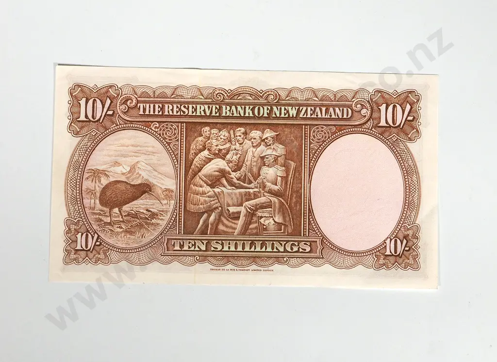 8 X RESERVE BANK OF NEW ZEALAND TEN SHILLINGS FLEMING Image 1++
