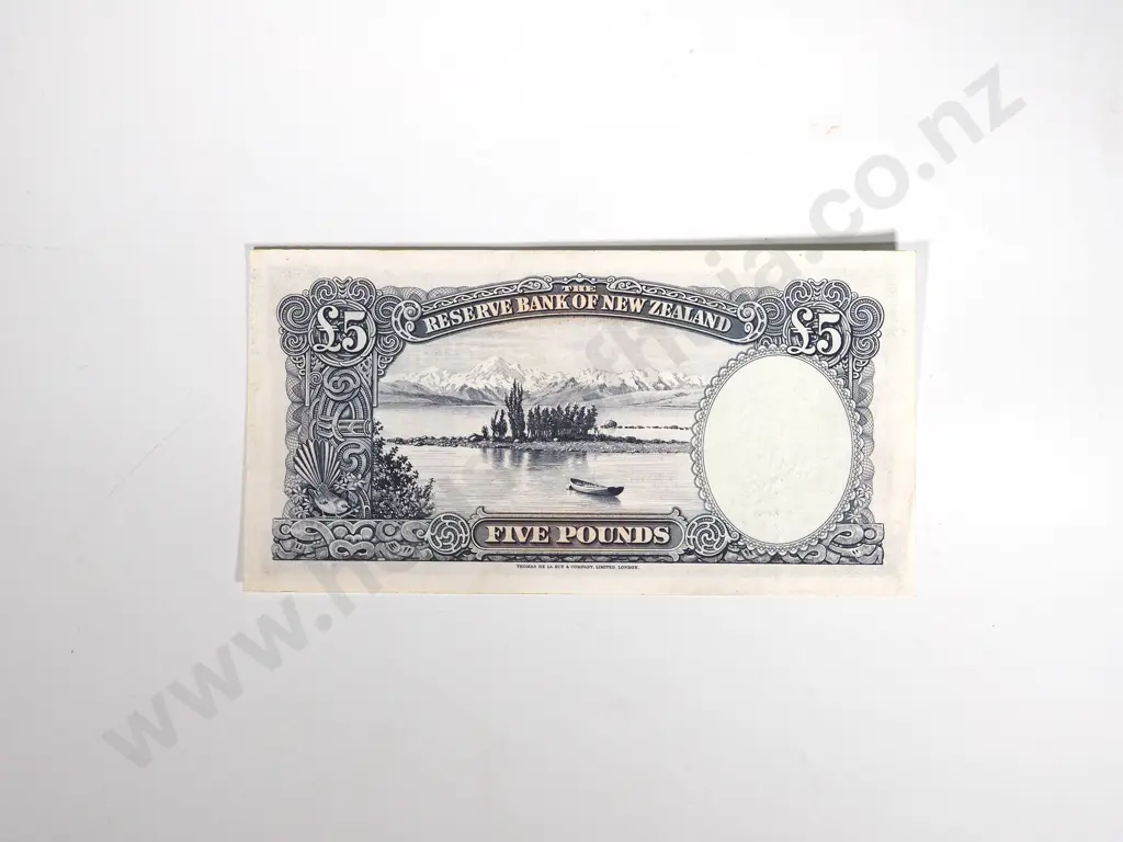 283: RESERVE BANK OF NEW ZEALAND FIVE POUNDS FLEMING A.UNC Image 1++