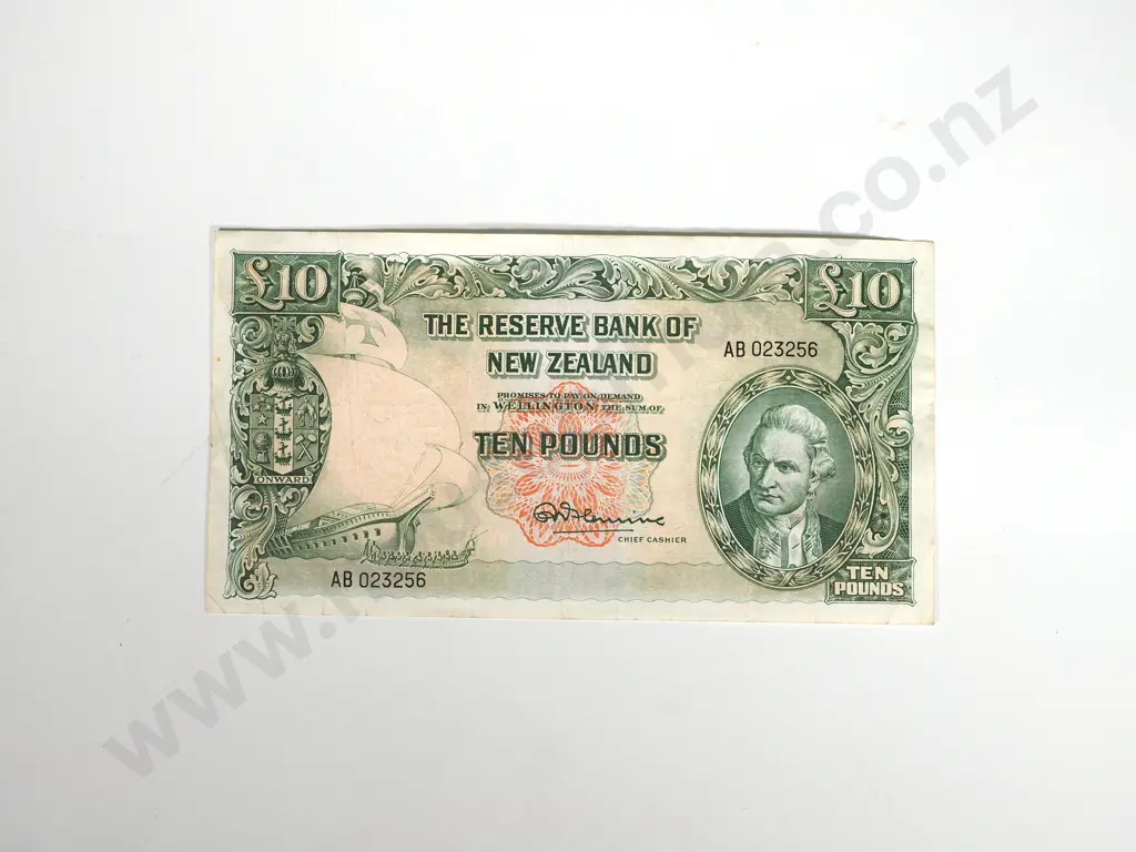 RESERVE BANK OF NEW ZEALAND TEN POUNDS FLEMING F Image 1++