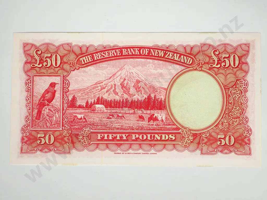 RESERVE BANK OF NEW ZEALAND FIFTY POUNDS FLEMING UNC Image 1++