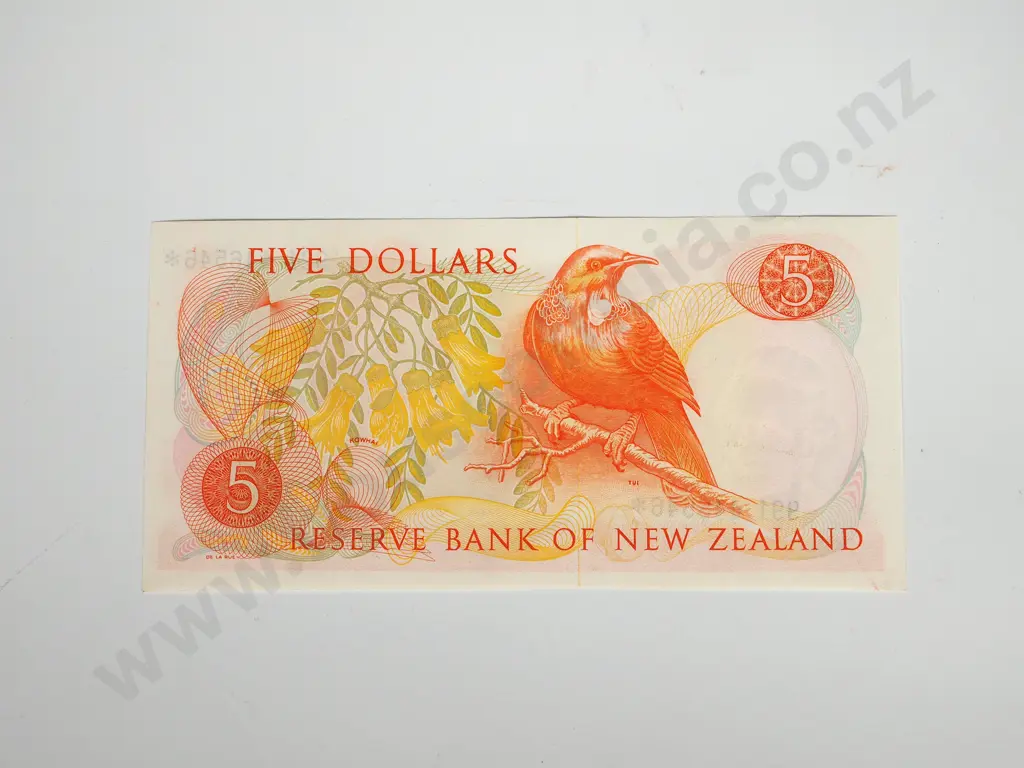 5 X CONSEC RESERVE BANK OF NEW ZEALAND FIVE DOLLARS KNIGHT STAR UNC Image 1++