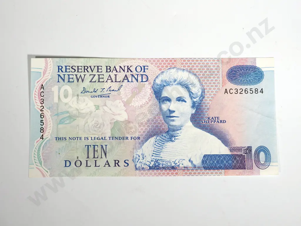 4 X RESERVE BANK OF NEW ZEALAND TEN DOLLARS BRASH T III UNC Image 1++