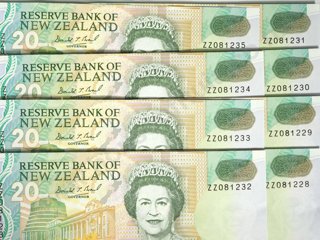 8 X CONSEC RESERVE BANK OF NEW ZEALAND TWENTY DOLLARS ZZ BRASH T II UNC Image 1++