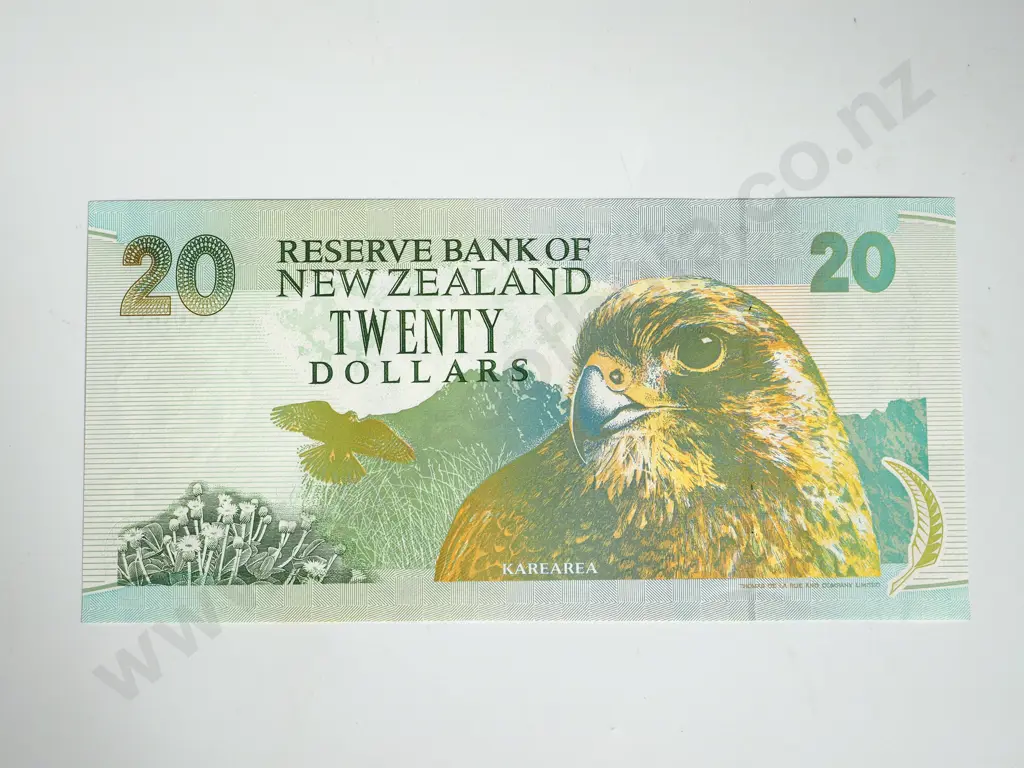 RESERVE BANK OF NEW ZEALAND TWENTY DOLLARS ZZ BRASH T III UNC Image 1++