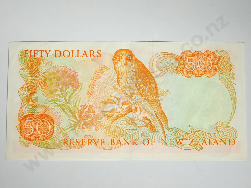 RESERVE BANK OF NEW ZEALAND FIFTY DOLLARS BRASH T 1 A.UNC Image 1++