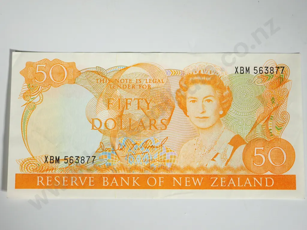 RESERVE BANK OF NEW ZEALAND FIFTY DOLLARS BRASH T 1 A.UNC Image 1++