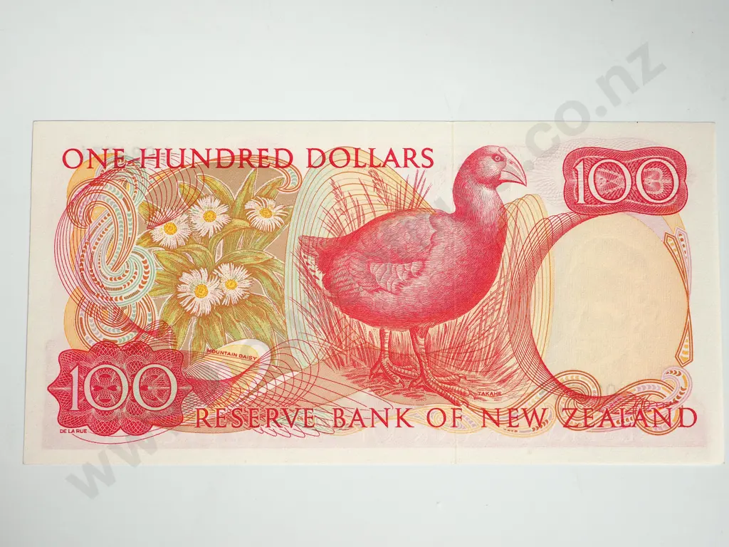 RESERVE BANK OF NEW ZEALAND ONE HUNDRED DOLLARS FLEMING UNC Image 1++