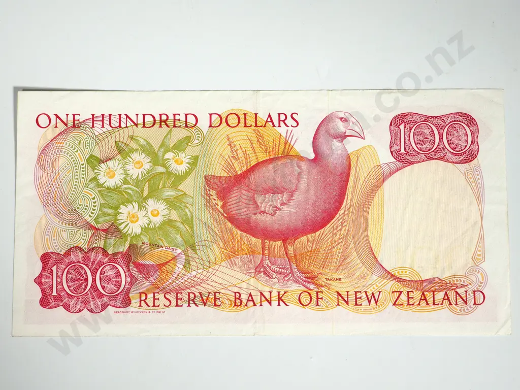 RESERVE BANK OF NEW ZEALAND ONE HUNDRED DOLLARS RUSSELL A.UNC Image 1++