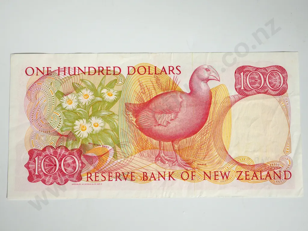 RESERVE BANK OF NEW ZEALAND ONE HUNDRED DOLLARS RUSSELL EF Image 1++