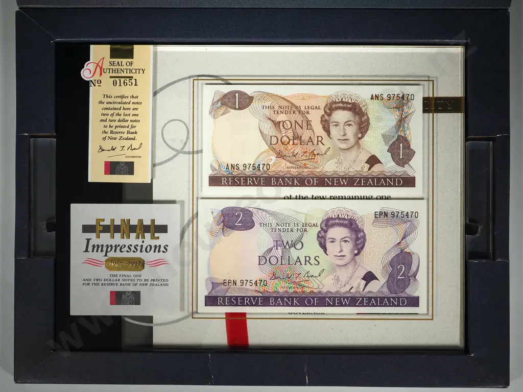 10 X FINAL IMPRESSIONS 1991 WITH BRASH $1 + $2 NOTES Image 1++