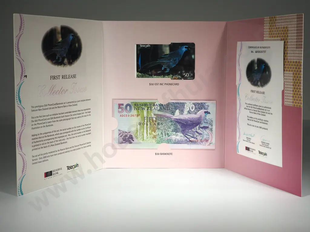 1995 FIFTY DOLLARS NOTE + $50 PHONECARDS PACK Image 1++