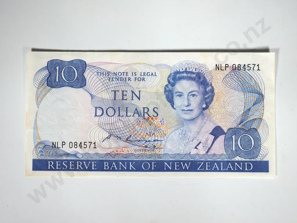 RUSSELL TEN DOLLARS WITH SPECTACULAR WET INK TRANSFER Image 1++