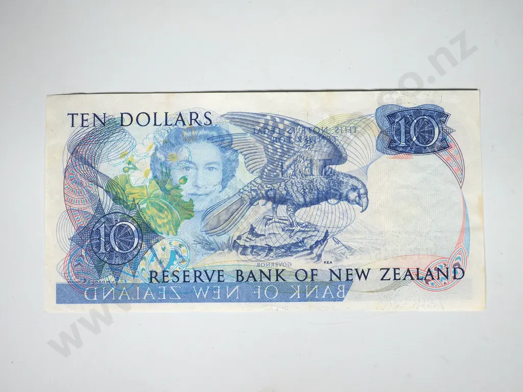 RUSSELL TEN DOLLARS WITH SPECTACULAR WET INK TRANSFER Image 1++