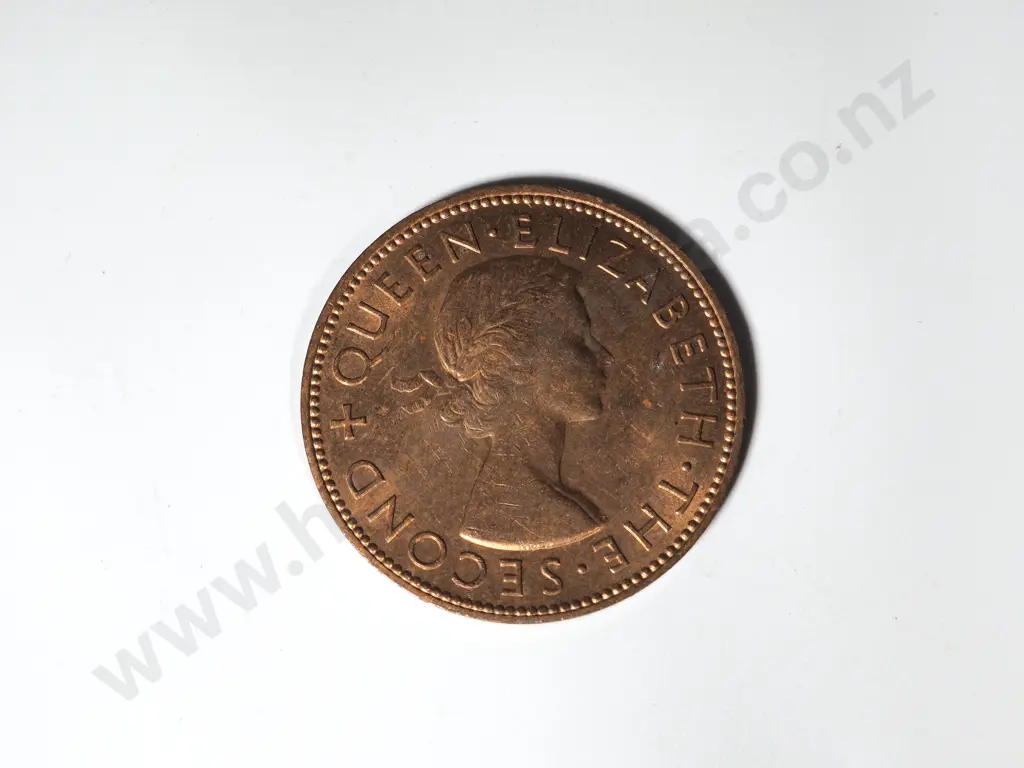 10 X 1955 PENNIES EF + Image 1++