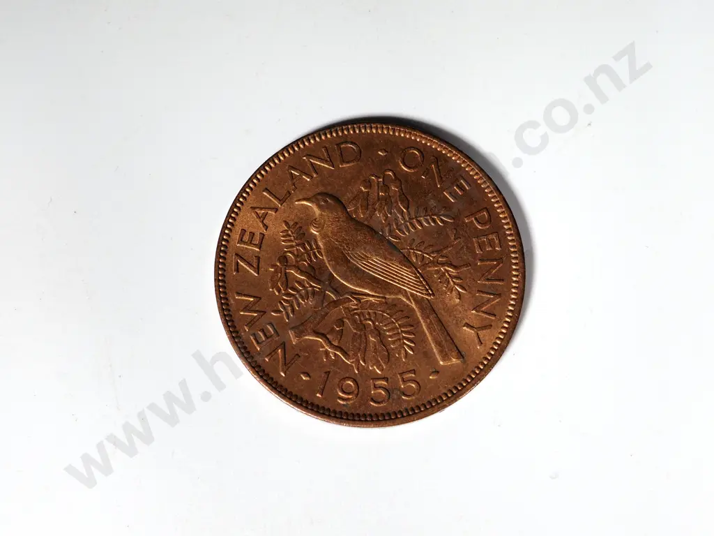 10 X 1955 PENNIES EF + Image 1++
