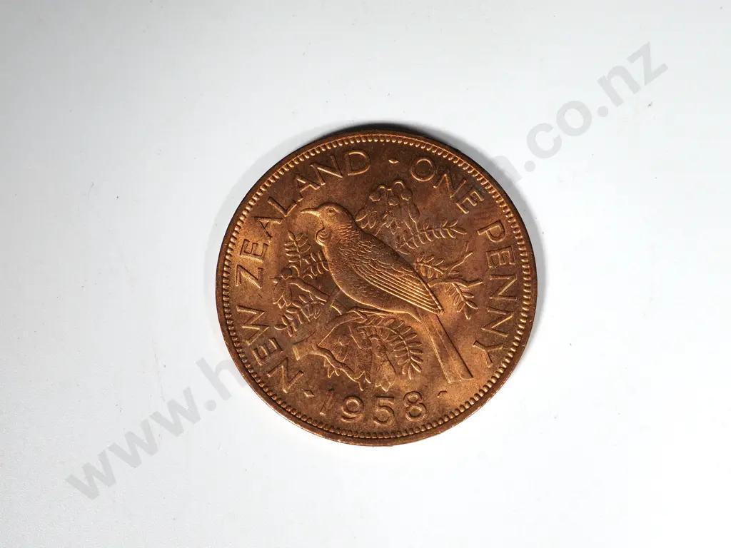 10 X 1958 PENNIES A.U. - UNC Image 1++