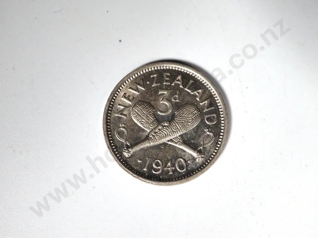 10 X 1940 THREEPENCES EF + Image 1++
