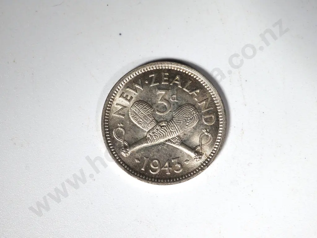 10 X 1943 THREEPENCES A.U - UNC Image 1++