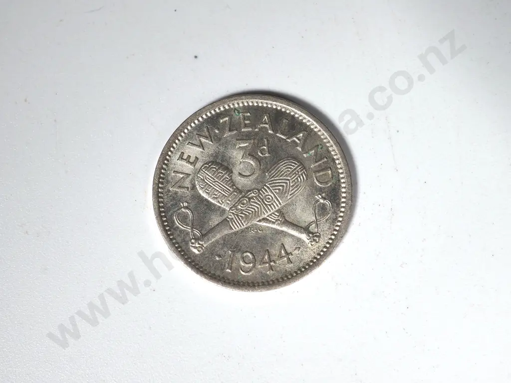 10 X 1944 THREEPENCES A.U - UNC Image 1++