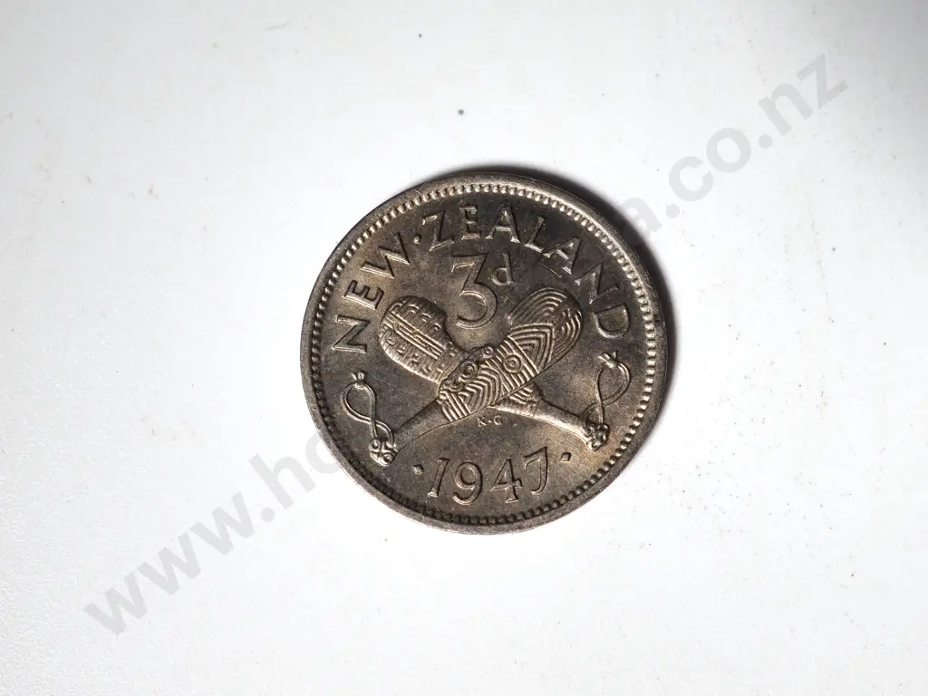 10 X 1947 THREEPENCES UNC Image 1++