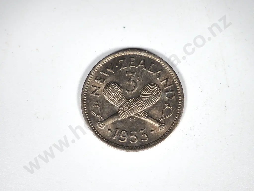 10 X 1953 THREEPENCES B.UNC Image 1++