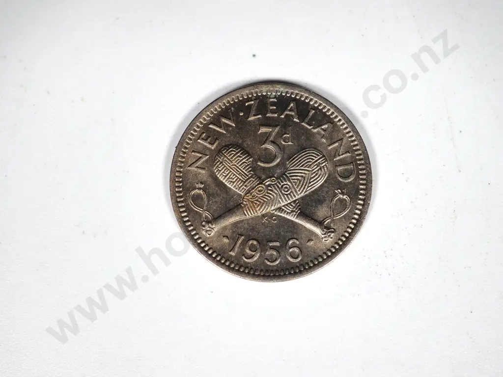 10 X 1956 THREEPENCES B.UNC Image 1++