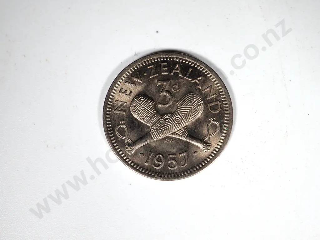 10 X 1957 THREEPENCES B.UNC Image 1++